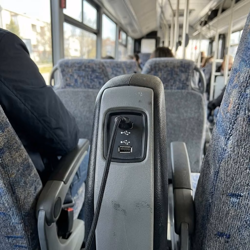 sheboygan 30 passenger minibus usb charging