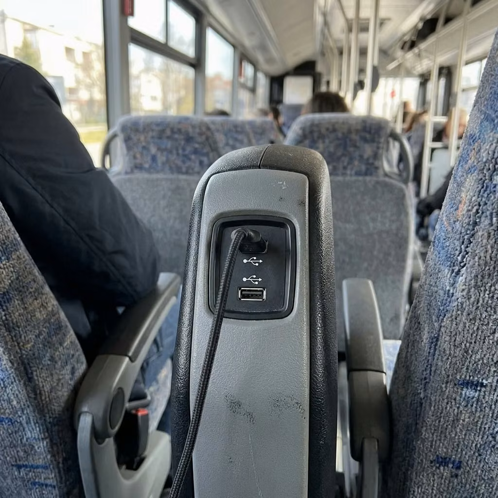sheboygan 35 passenger minibus usb charging