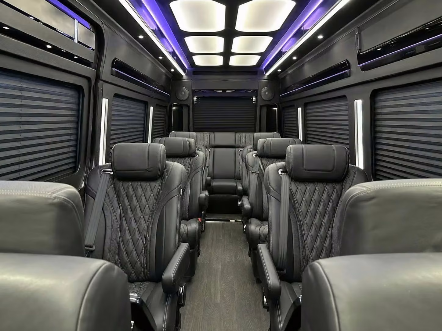 sheboygan sprinter van rental with driver reclining seats